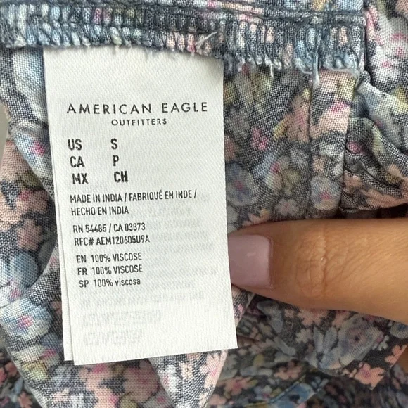 Floral Blue Sleeveless Dress - Picture 3 of 3